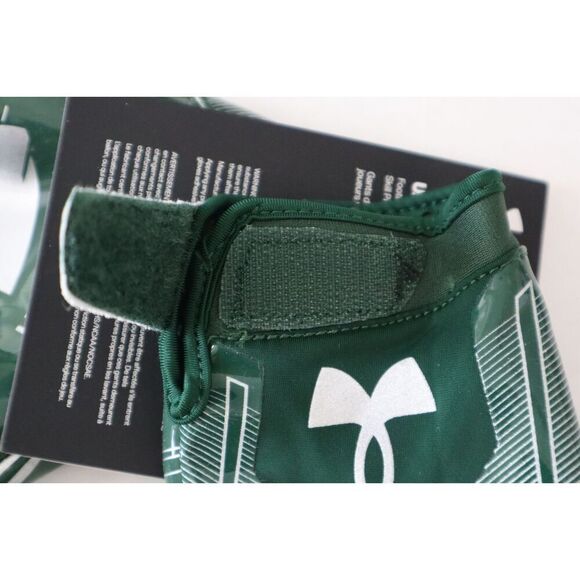 Under Armour 1368851 301 UA F8 Mens Size XL Green Silver Football Skill Gloves - Picture 6 of 9